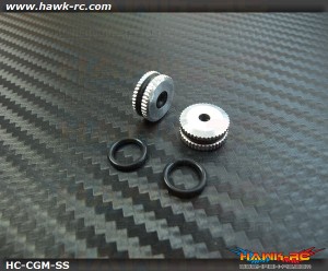 Hawk Creation 450~500 Metal Canopy Rubber Grommet Mount Set (Silver)